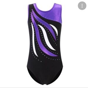 Black and Purple leotard
